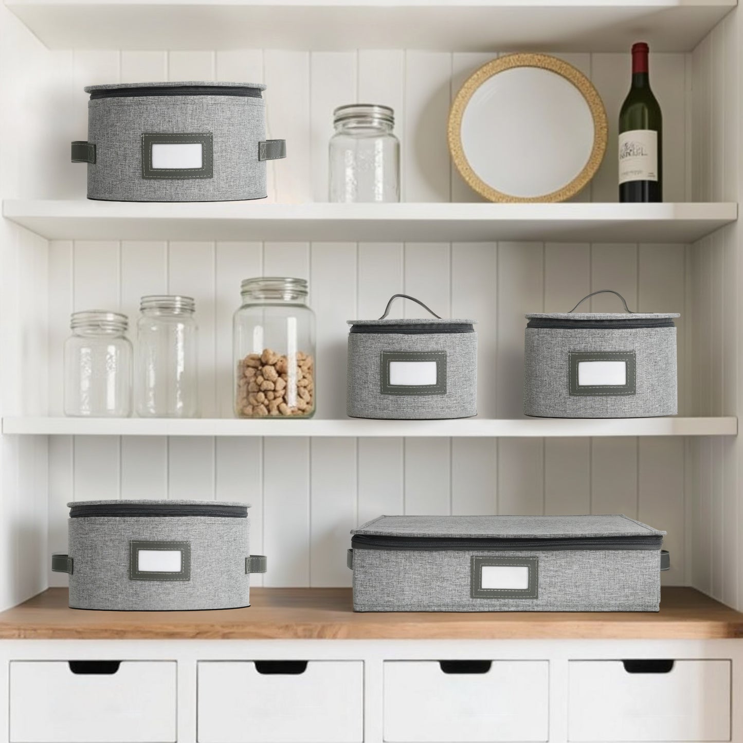 China Storage Containers (Light Gray)