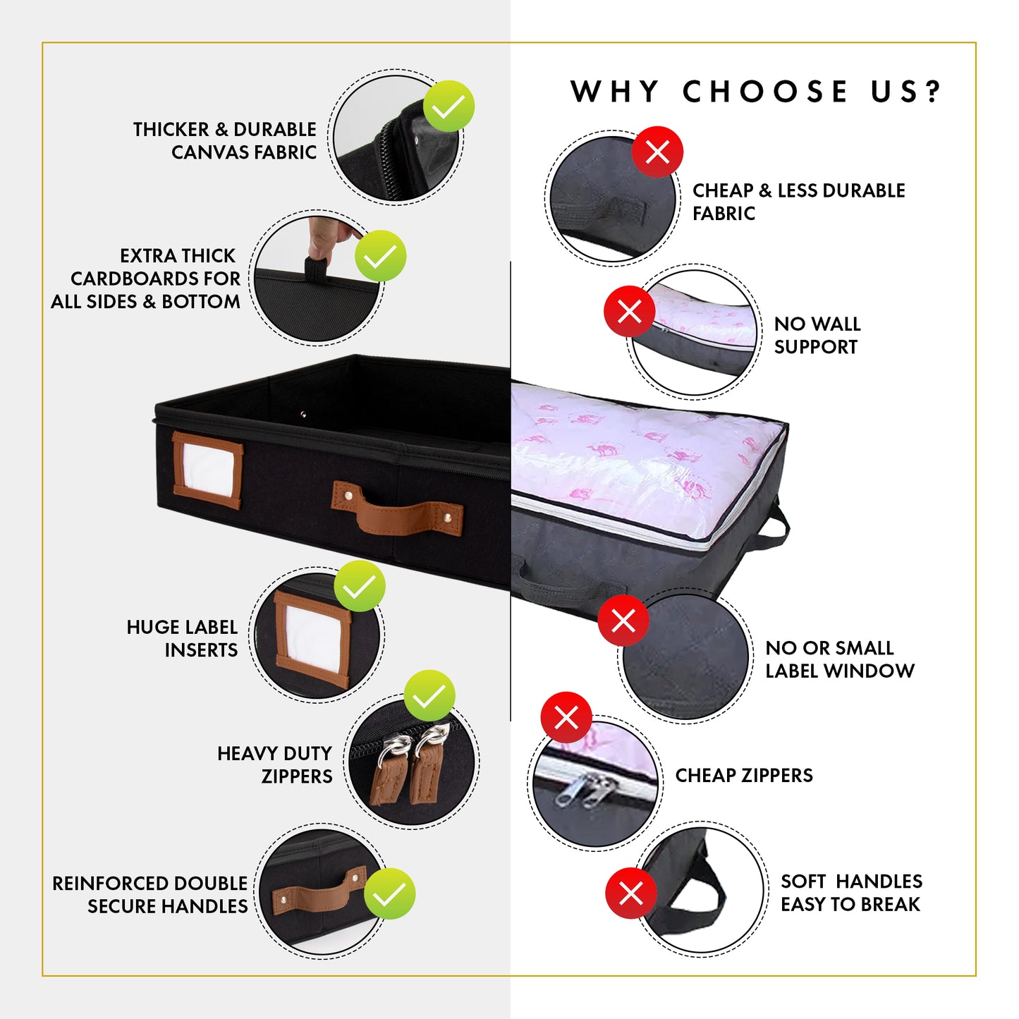 Under Bed Storage (Black)