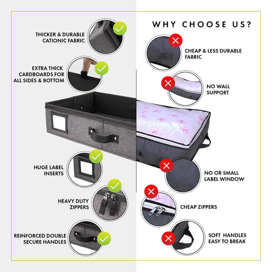 Under Bed Storage (Dark Gray)