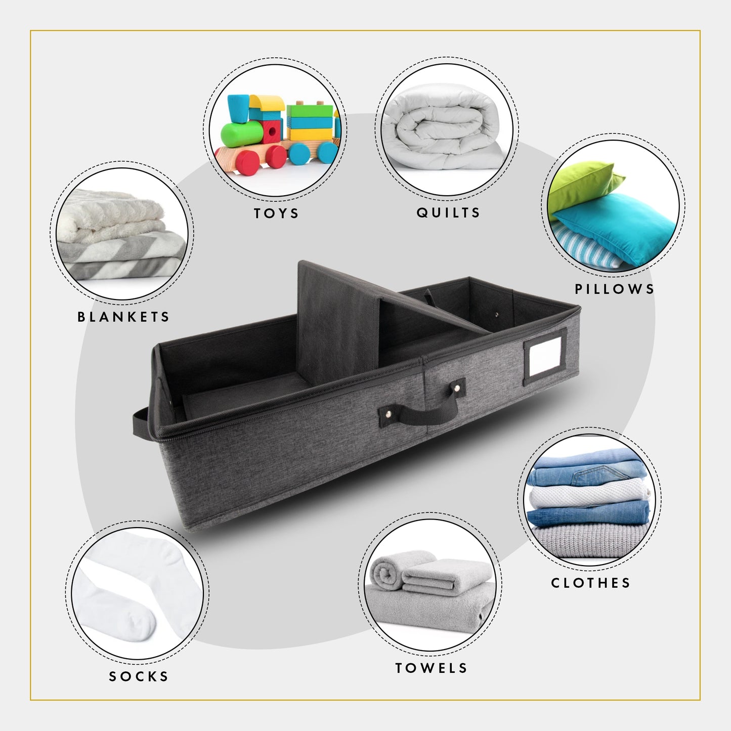 Under Bed Storage (Dark Gray)