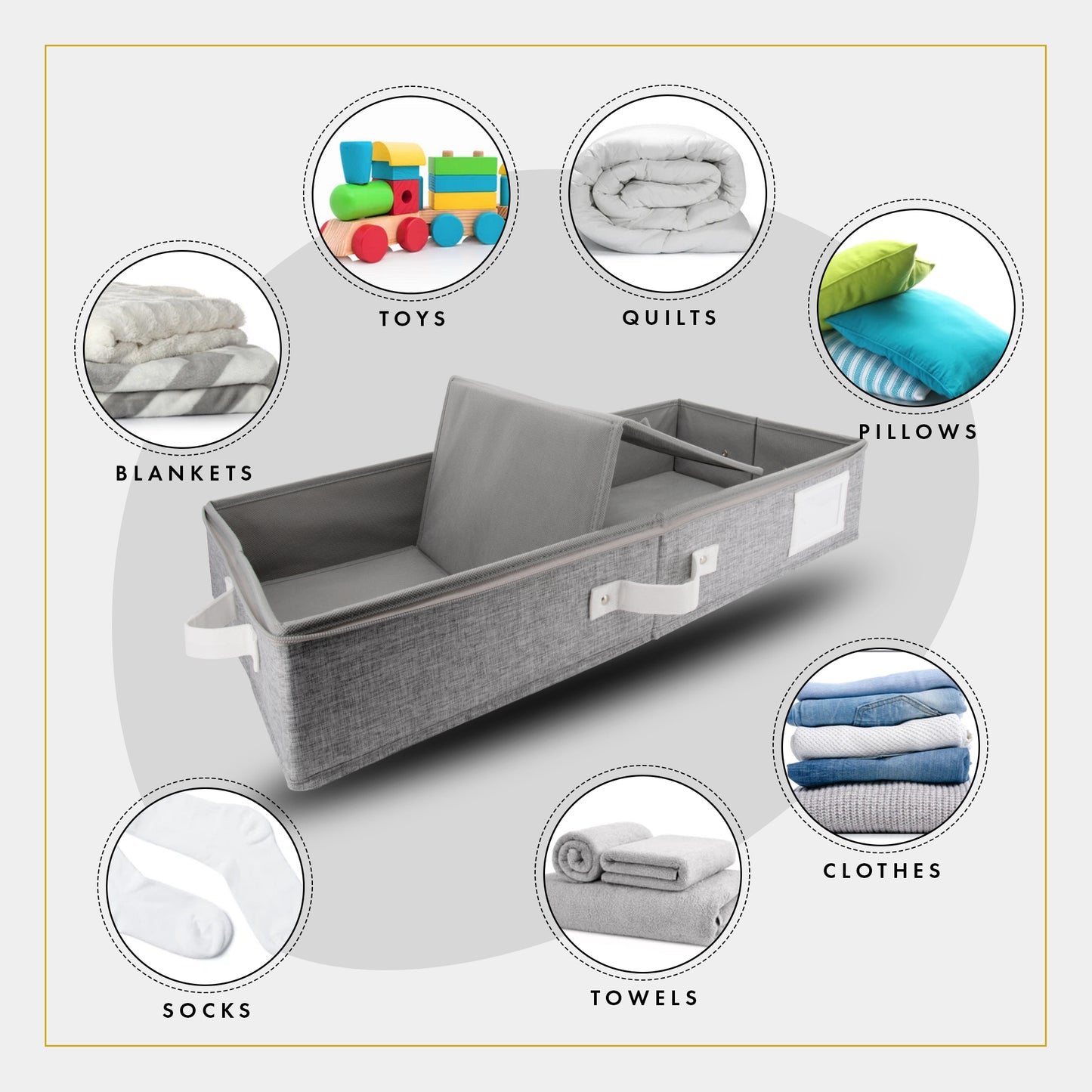 Under Bed Storage (Light Gray)