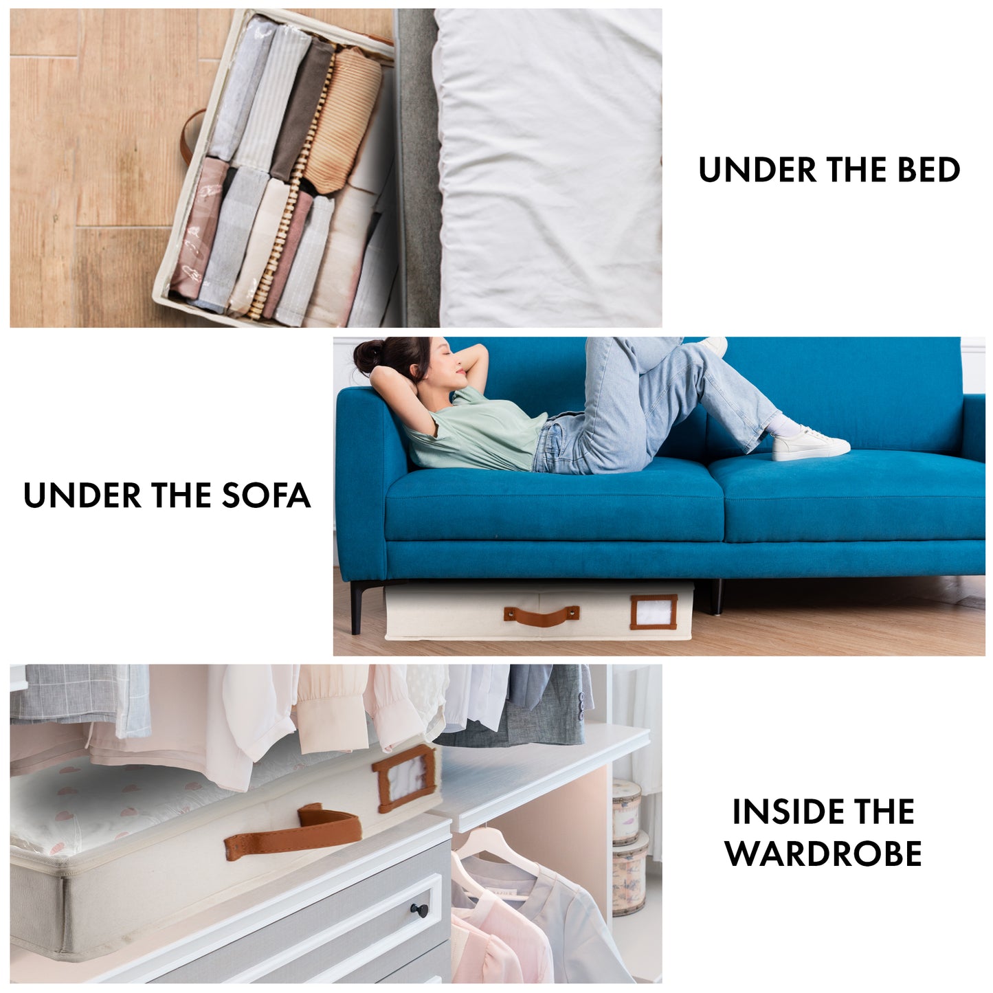 Under Bed Storage (Ivory)