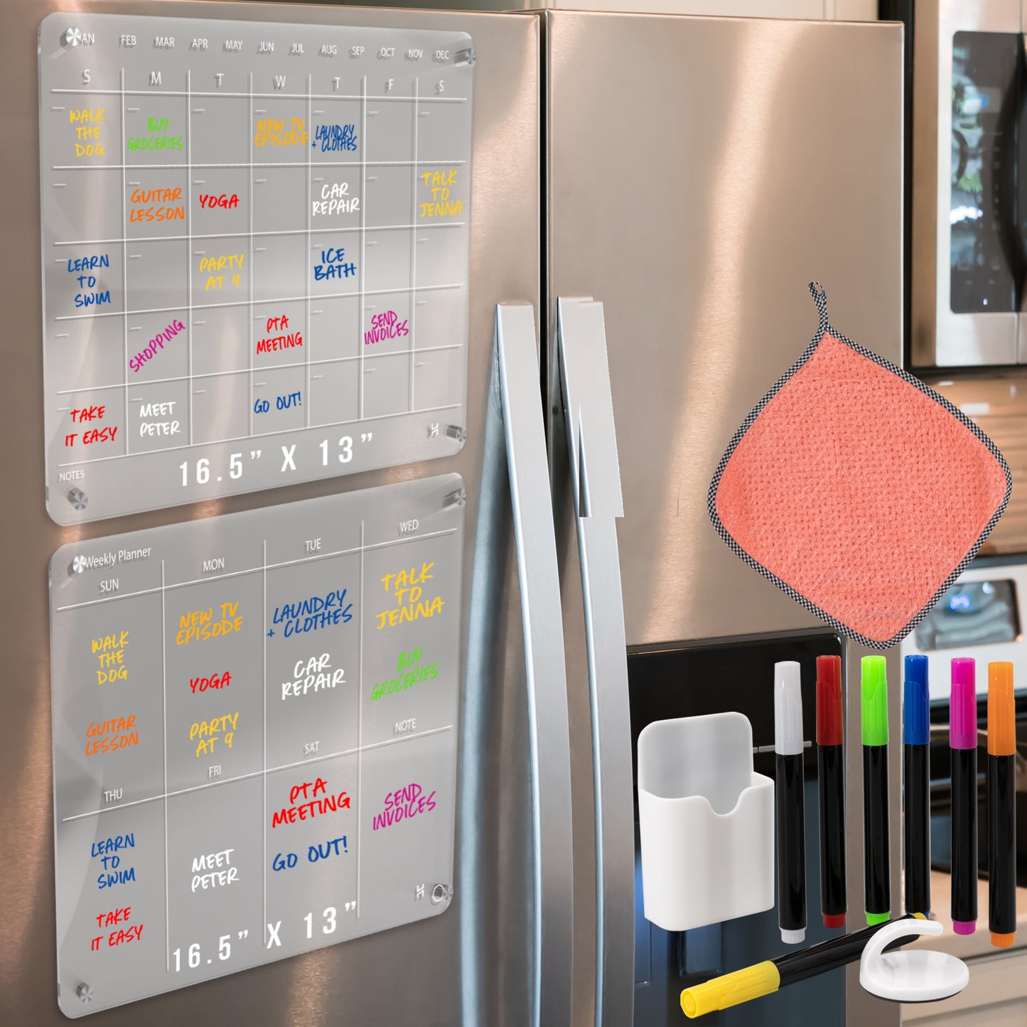 Acrylic Magnetic Fridge Calendar