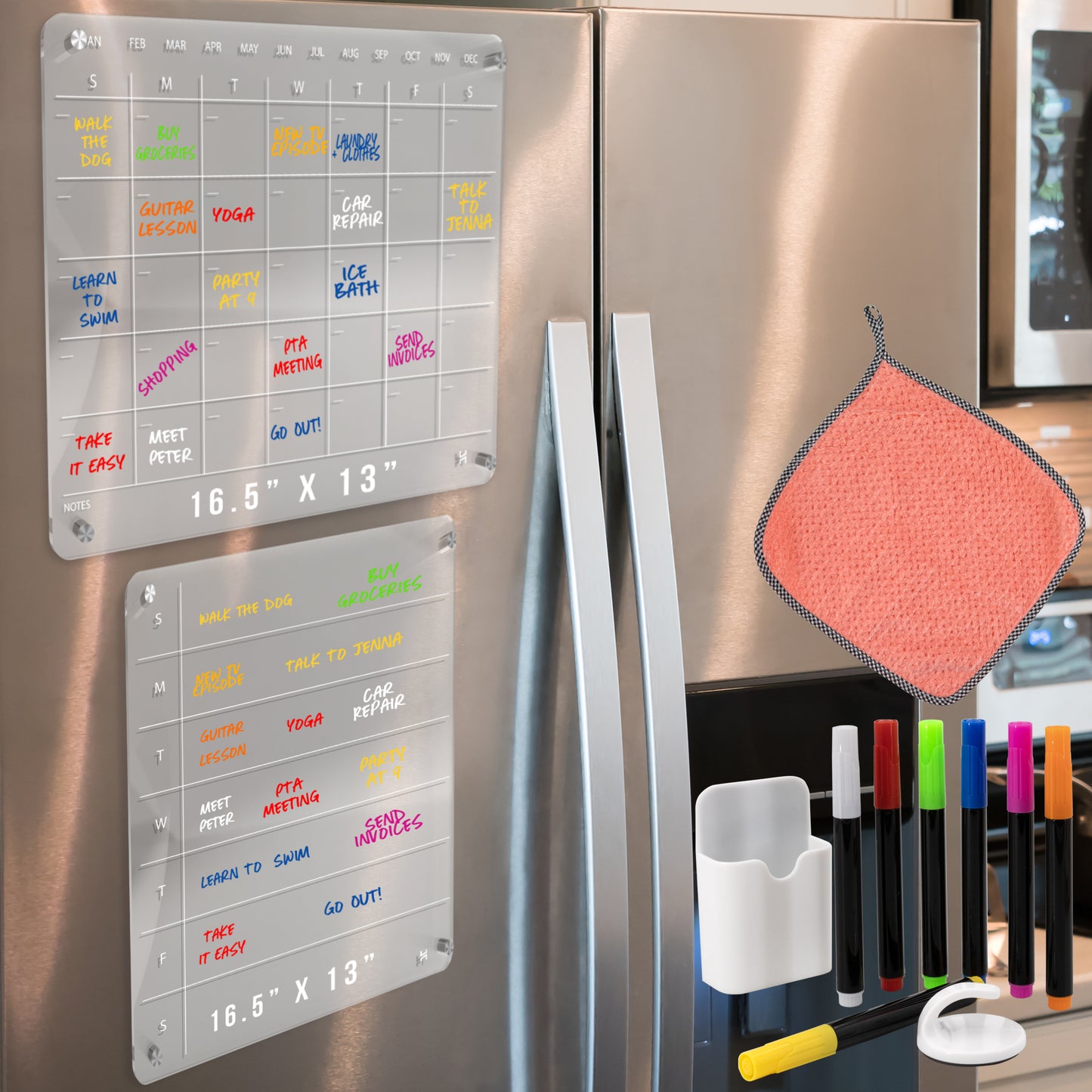 Acrylic Magnetic Fridge Calendar