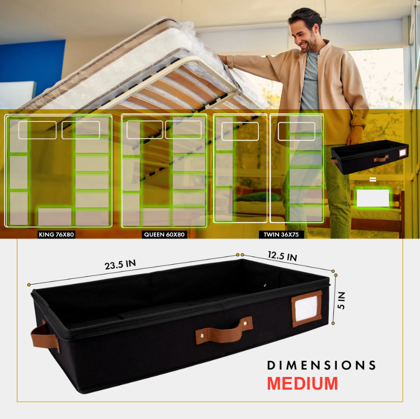 Under Bed Storage (Black)