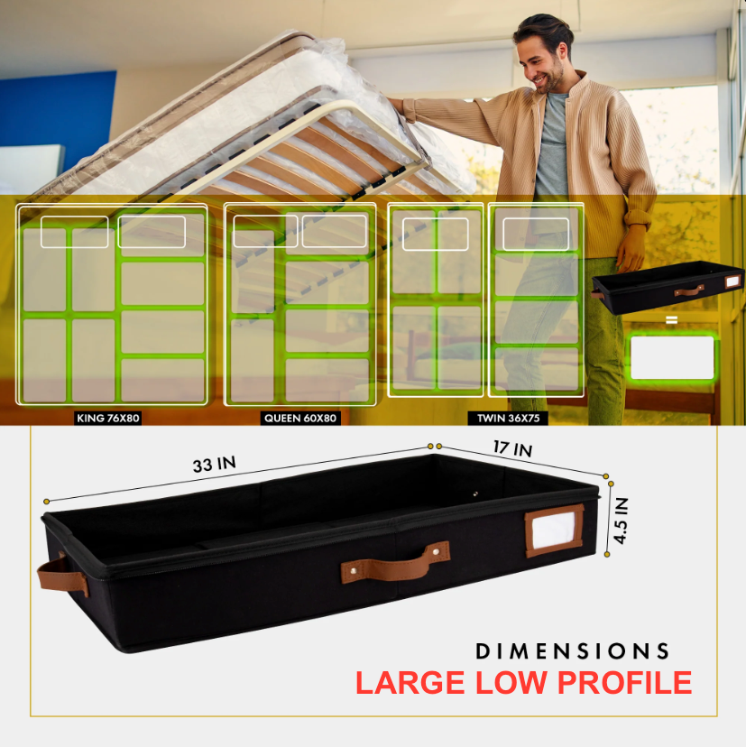 Under Bed Storage (Black)