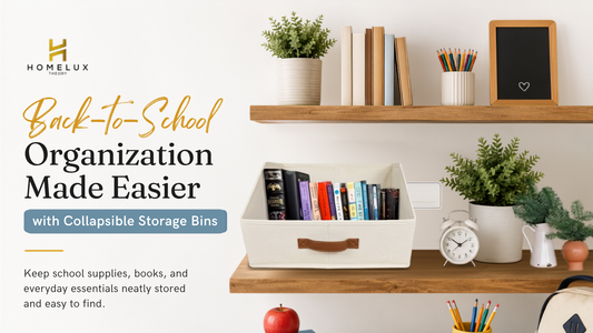 Back-to-School Organization Made Easier with Collapsible Storage Bins