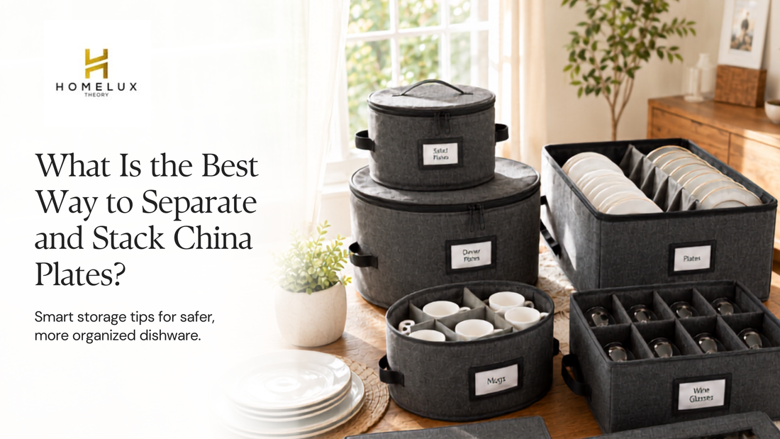 What Is the Best Way to Separate and Stack China Plates?