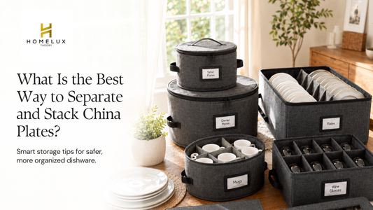What Is the Best Way to Separate and Stack China Plates?
