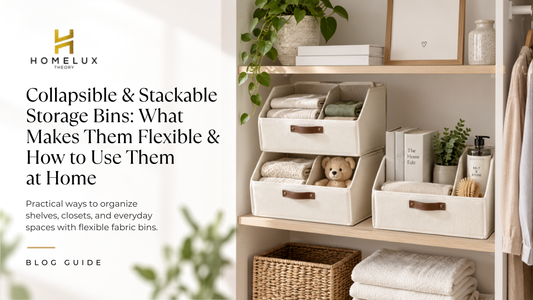 Collapsible & Stackable Storage Bins: What Makes Them Flexible & How to Use Them at Home