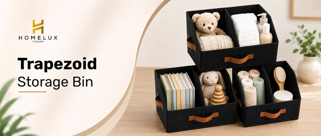 trapezoid storage bin