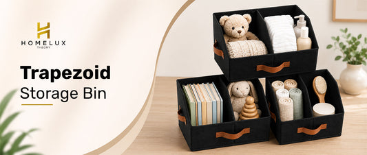 trapezoid storage bin