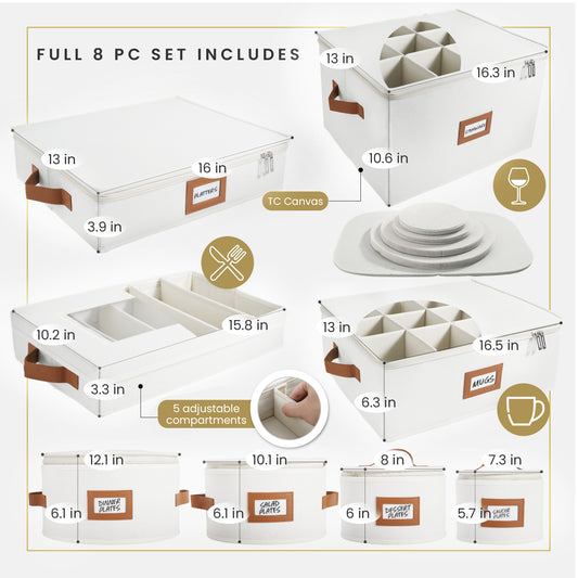 China Storage Containers (Ivory)