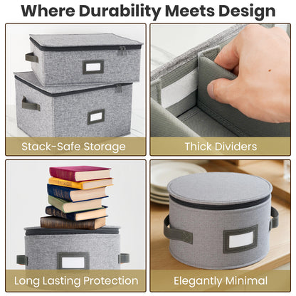 China Storage Containers (Light Gray)