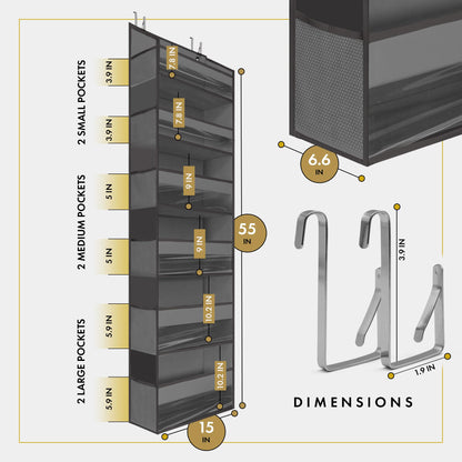 Hanger Hooks nonvelvet (FOR Over Door Organizer)