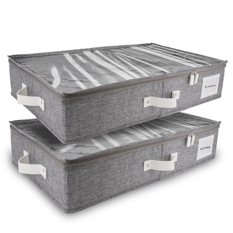 Under Bed Storage Organizer (Light Gray)