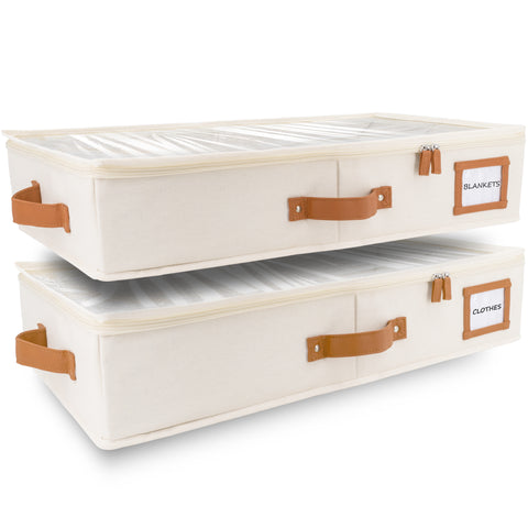 Under Bed Storage Organizer (Ivory)