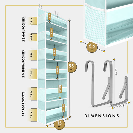 Over the Door Organizer with Pockets