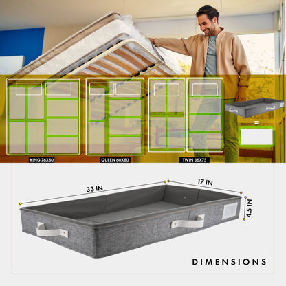 Under Bed Storage (Light Gray)