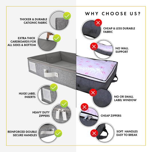 Under Bed Storage (Light Gray)