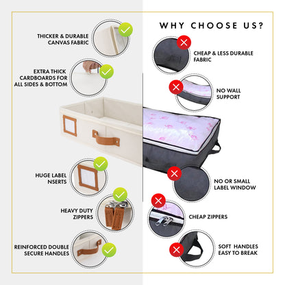 Under Bed Storage (Ivory)