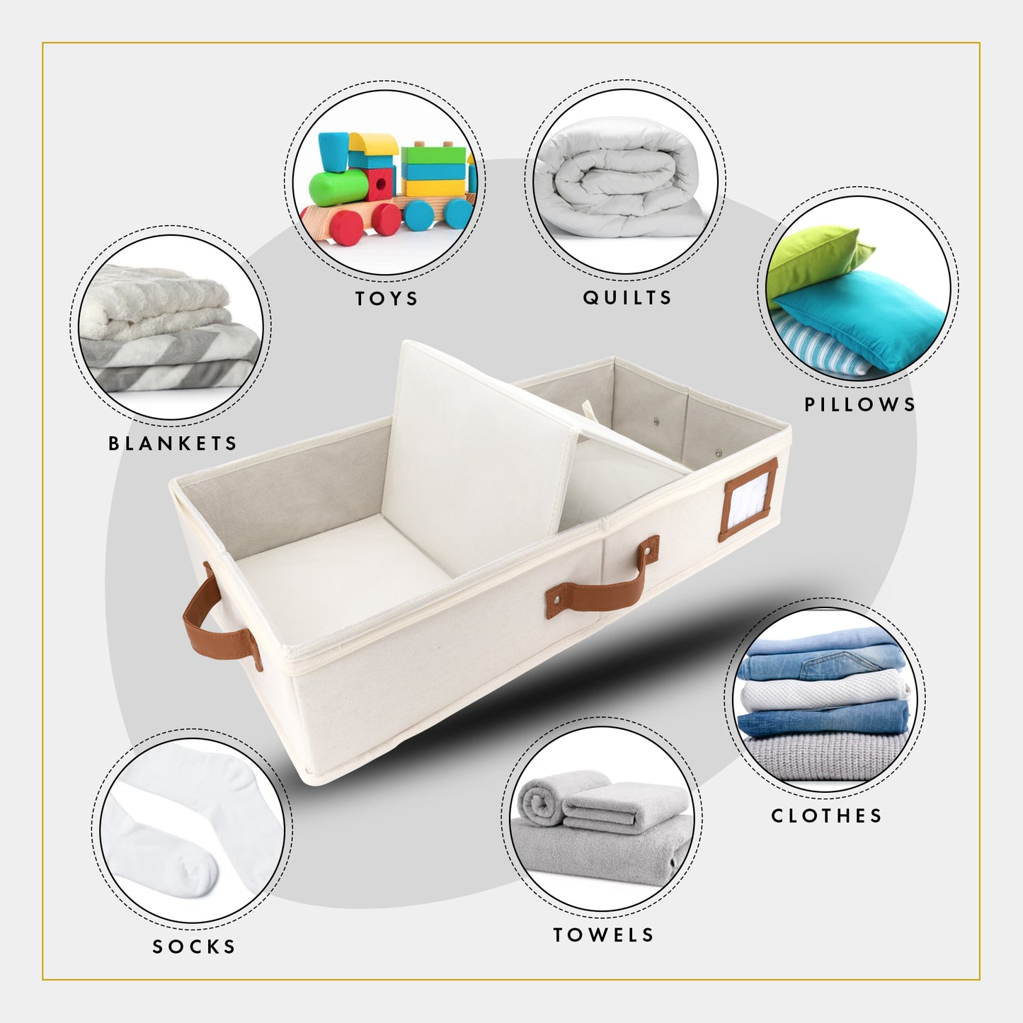 Under Bed Storage (Ivory)