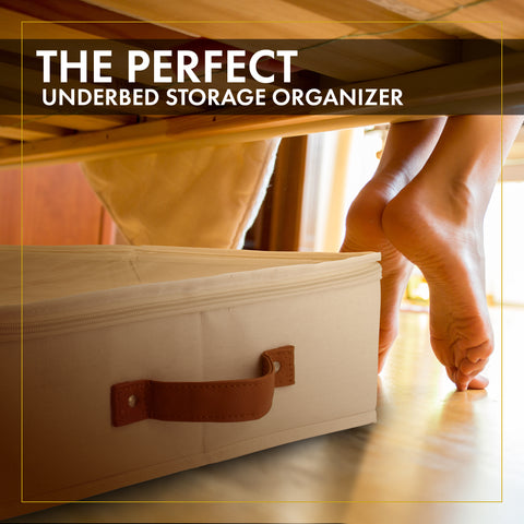 Under Bed Storage Organizer (Ivory)