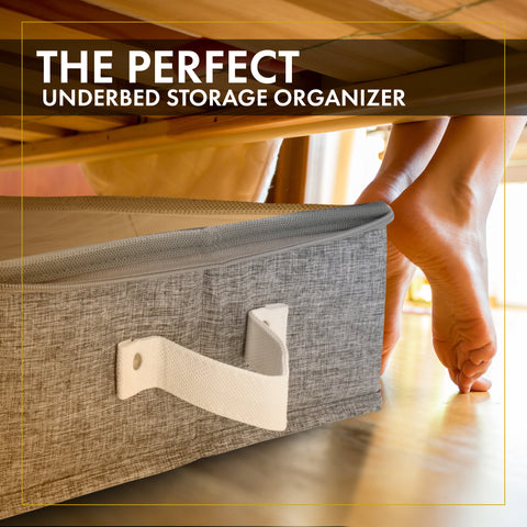 Under Bed Storage Organizer (Light Gray)