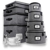Hard Shell China Storage Containers (Dark Gray)