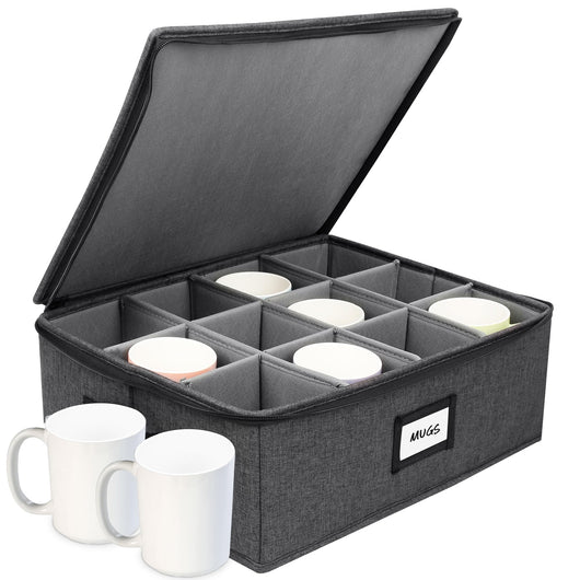 Hard Shell China Storage Containers (Dark Gray)