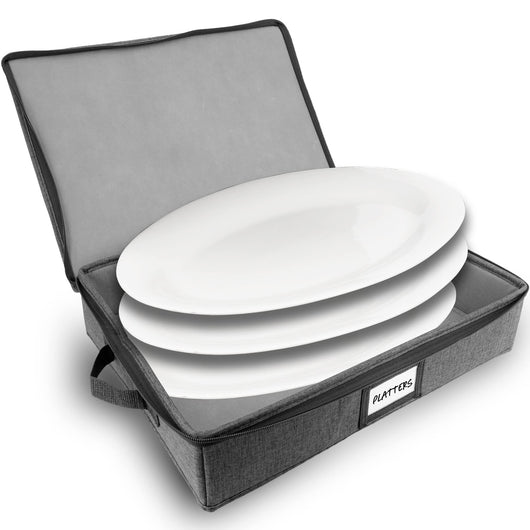 Hard Shell China Storage Containers (Dark Gray)