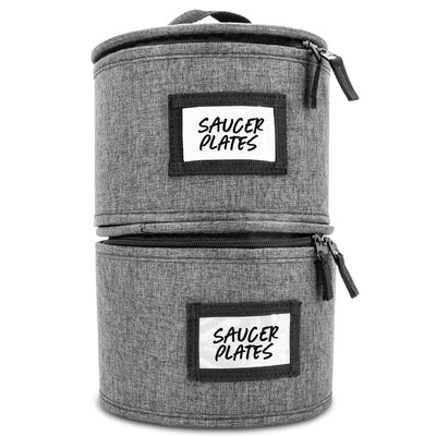 Hard Shell China Storage Containers (Dark Gray)