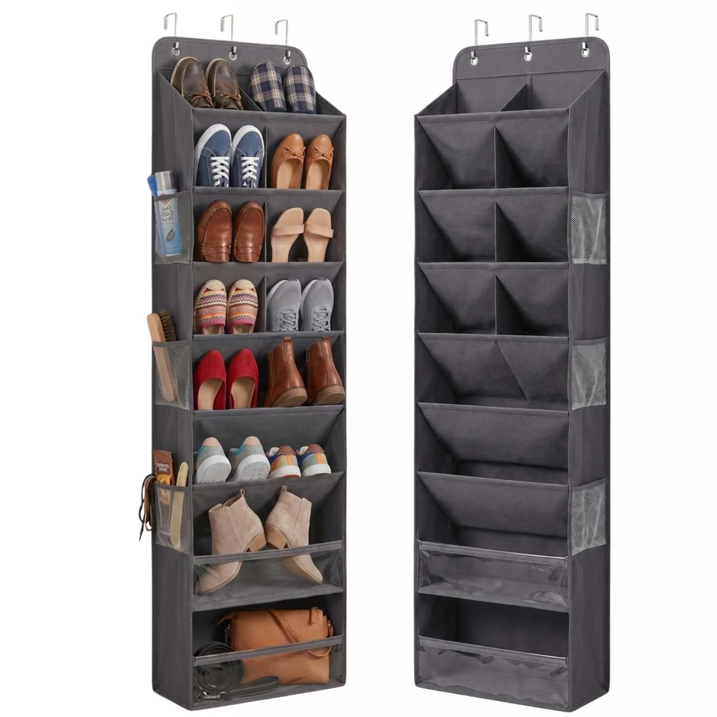 Over The Door Shoe Organizer - 8 Tiers (V2)