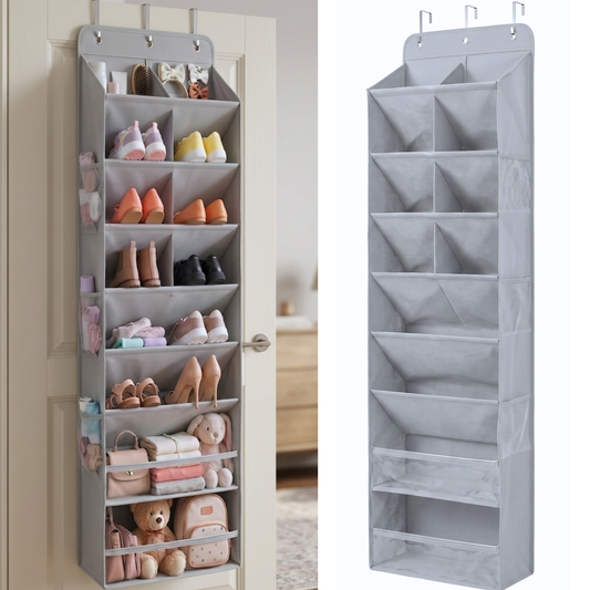 Over The Door Shoe Organizer - 8 Tiers (V2)