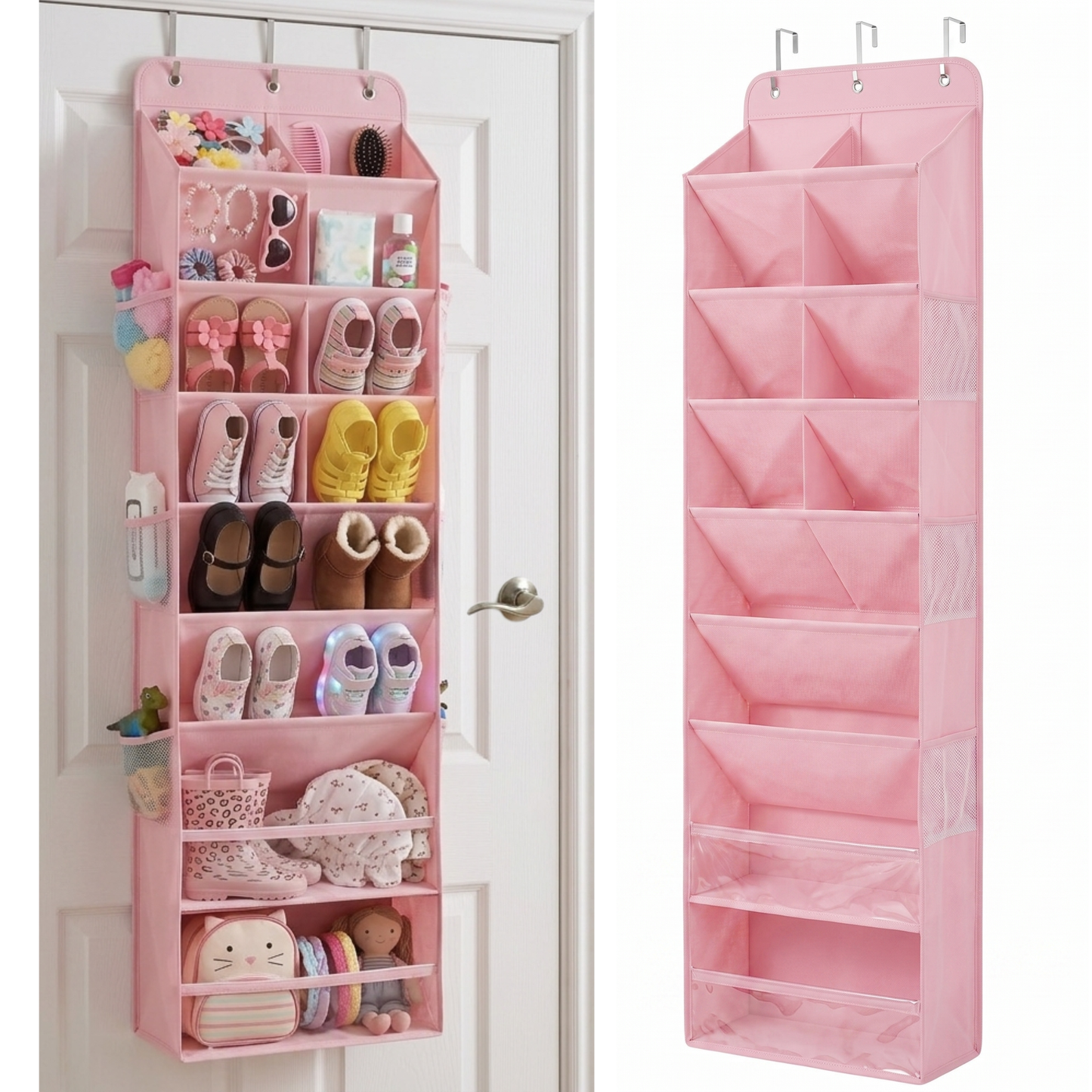 Over The Door Shoe Organizer - 8 Tiers (V2)