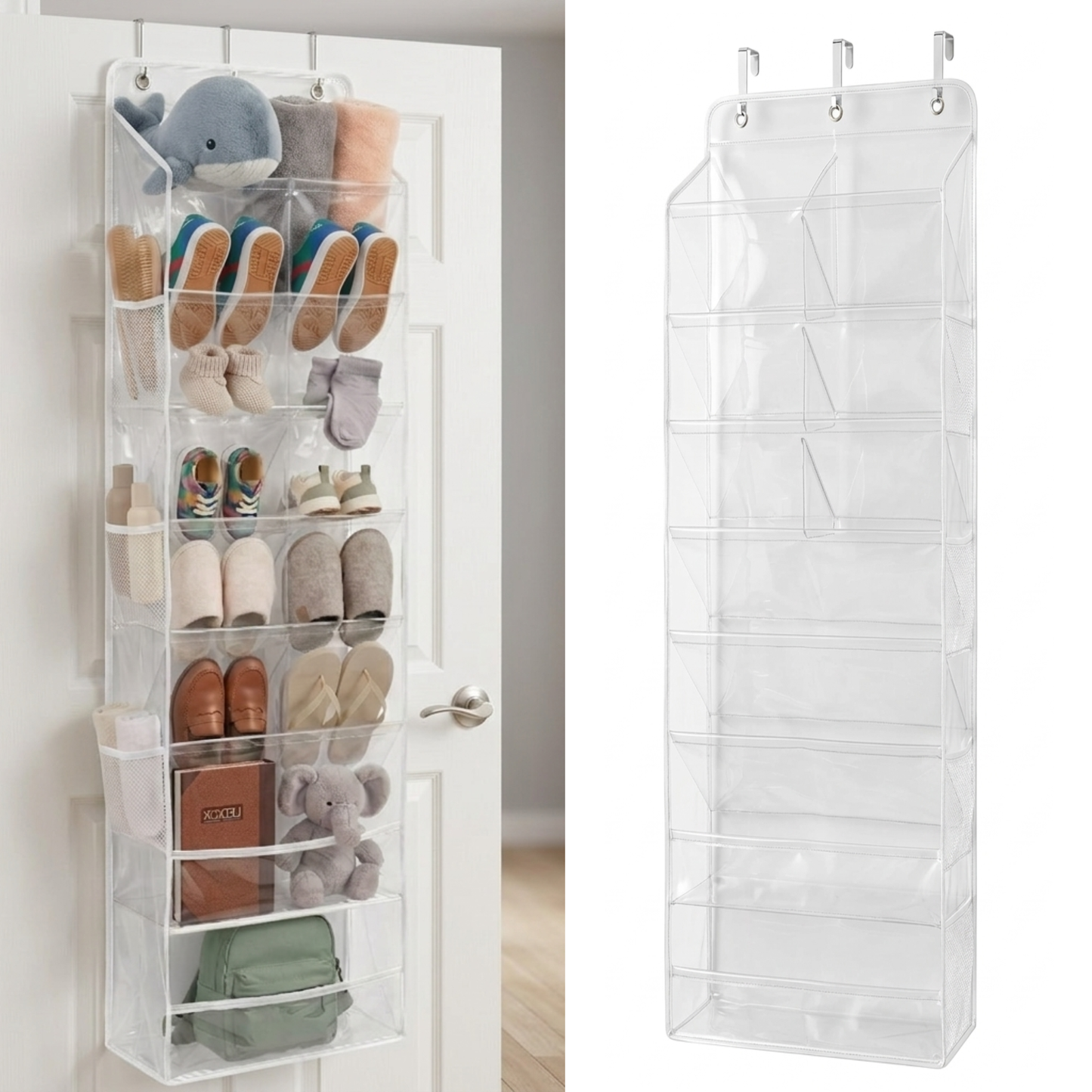 Over The Door Shoe Organizer - 8 Tiers (V2)