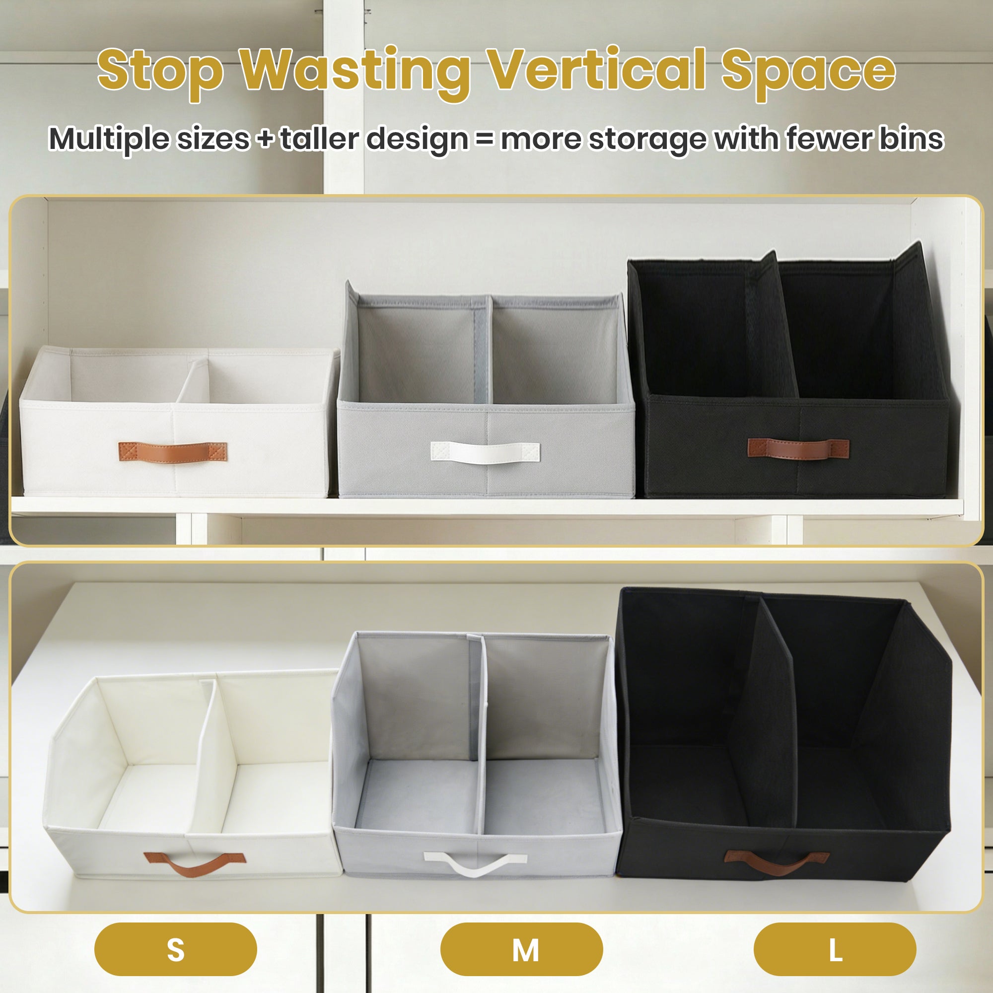 Trapezoid Storage Bin - Ivory towel organizer for closet