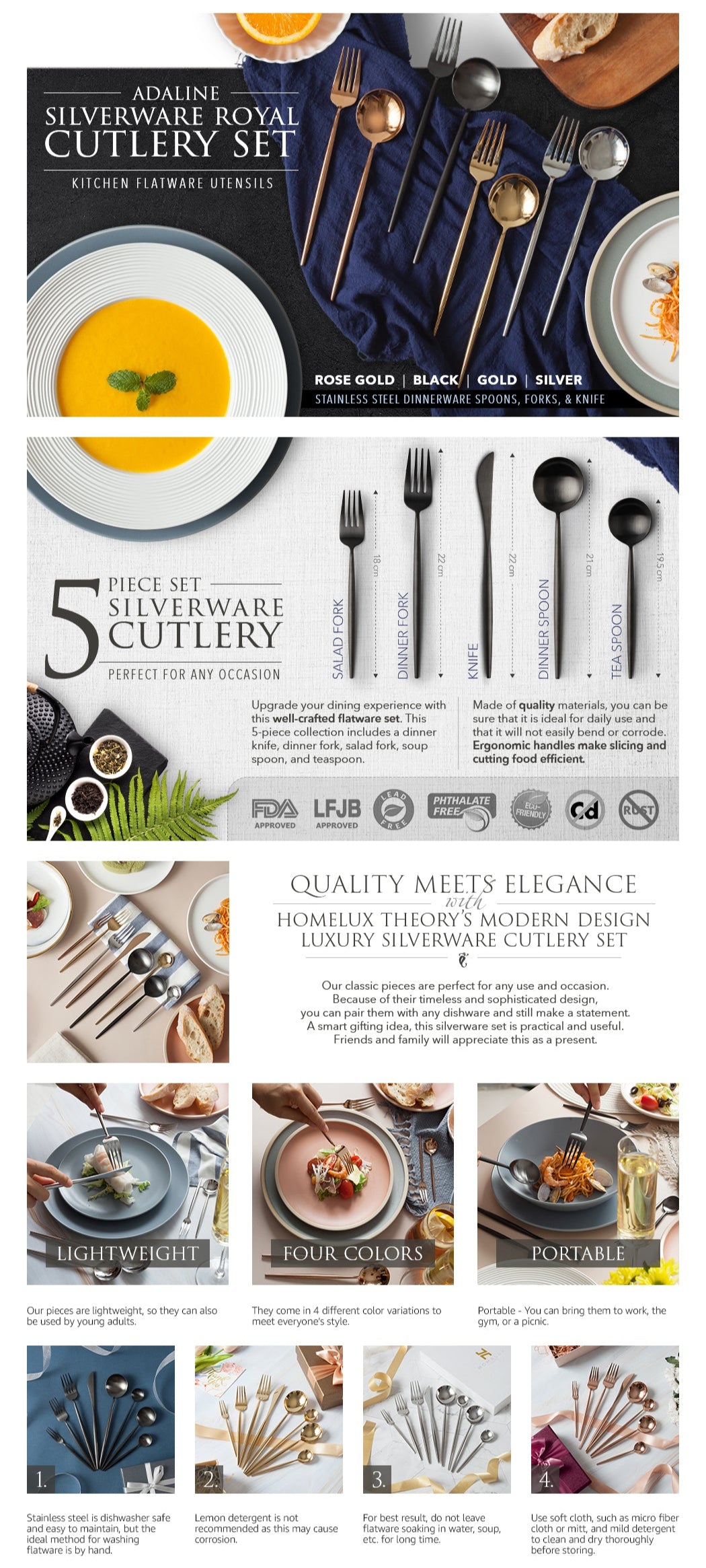 Stainless Steel Flatware