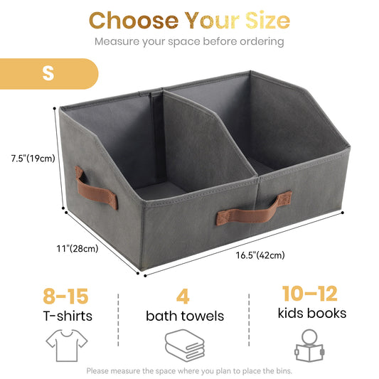 Trapezoid Storage Bin Dark Gray