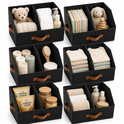 Trapezoid Storage Bin - Black