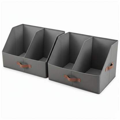 Trapezoid Storage Bin Dark Gray