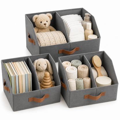 Trapezoid Storage Bin Dark Gray