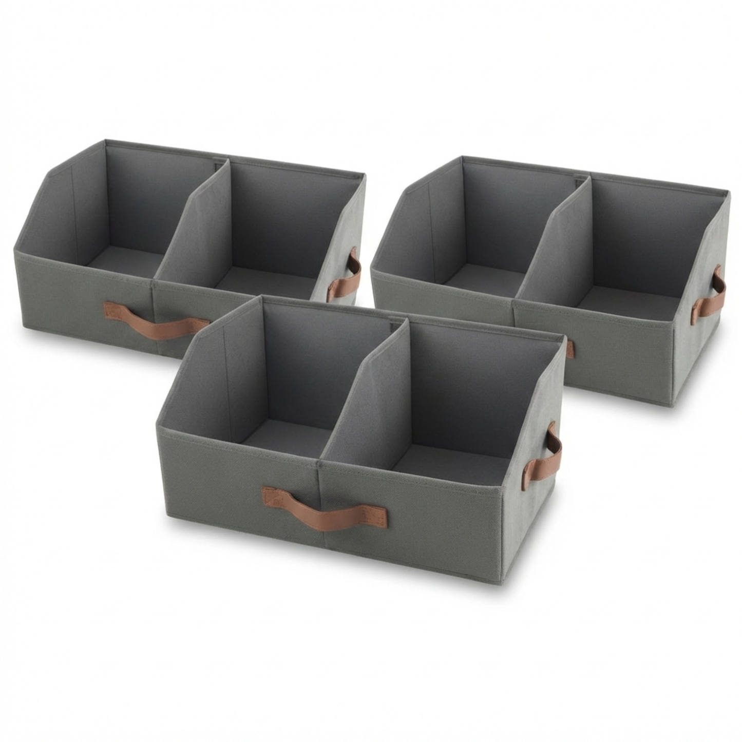 Trapezoid Storage Bin Dark Gray