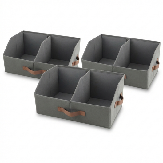 Trapezoid Storage Bin Dark Gray
