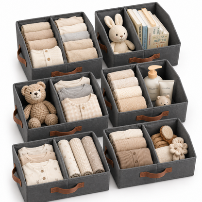 Trapezoid Storage Bin Dark Gray