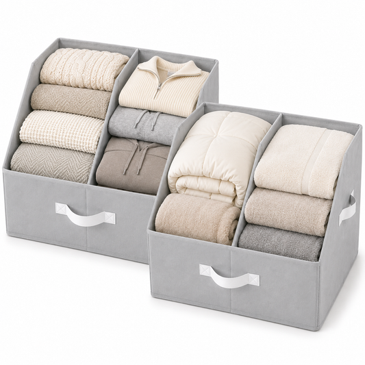 Trapezoid Storage Bin - Light Gray