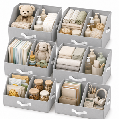 Trapezoid Storage Bin - Light Gray
