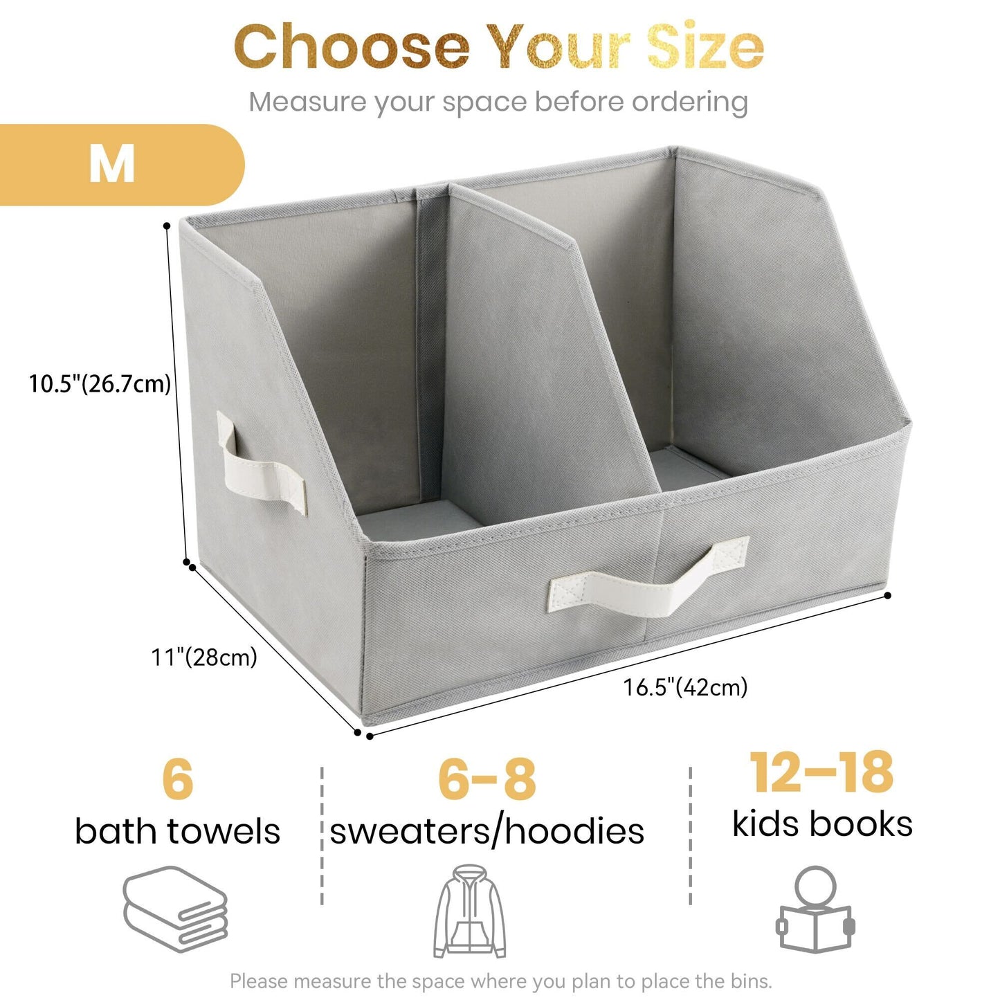 Trapezoid Storage Bin - Light Gray