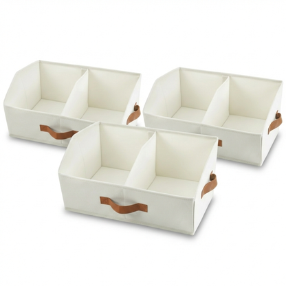 Trapezoid Storage Bin - Ivory