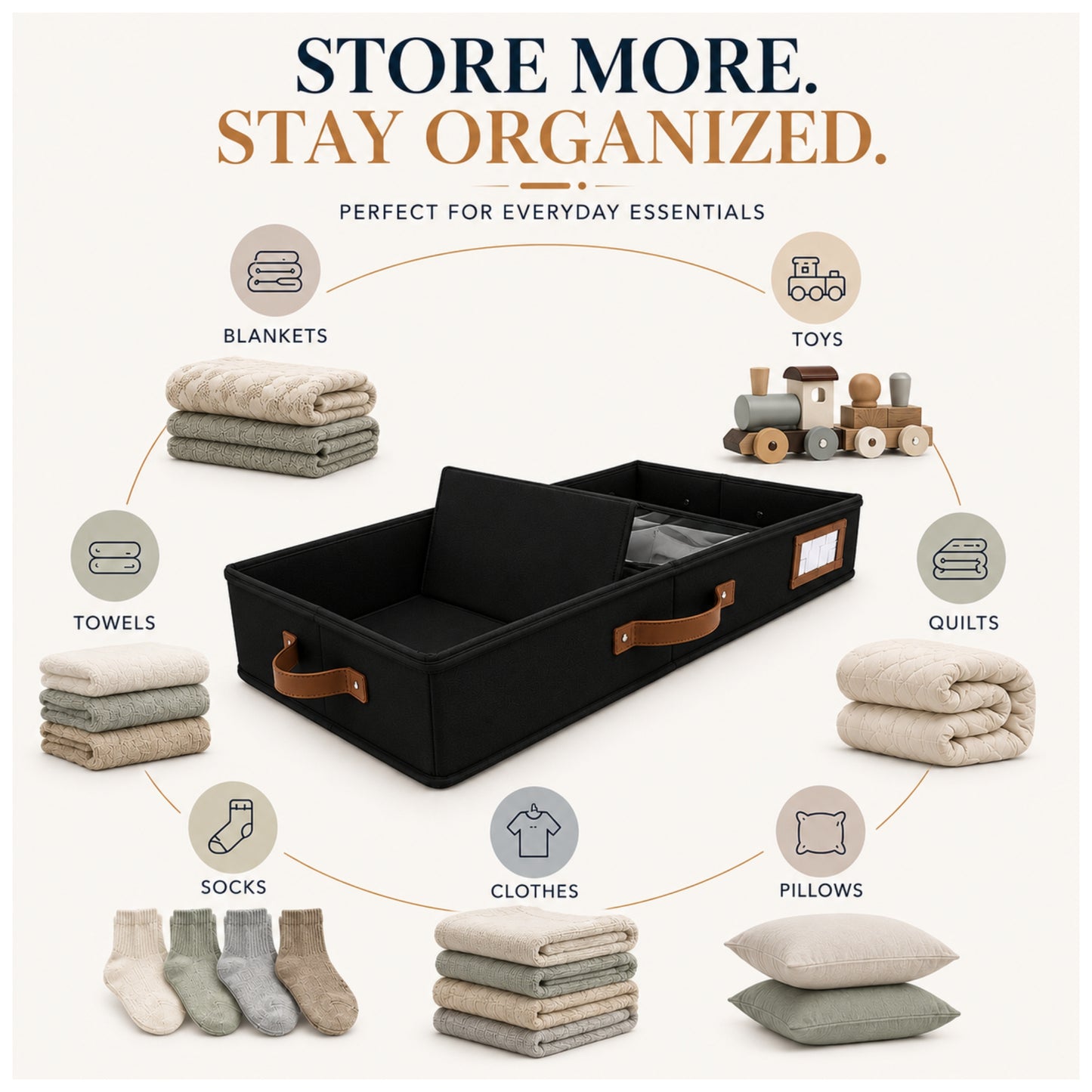 Under Bed Storage (Black)